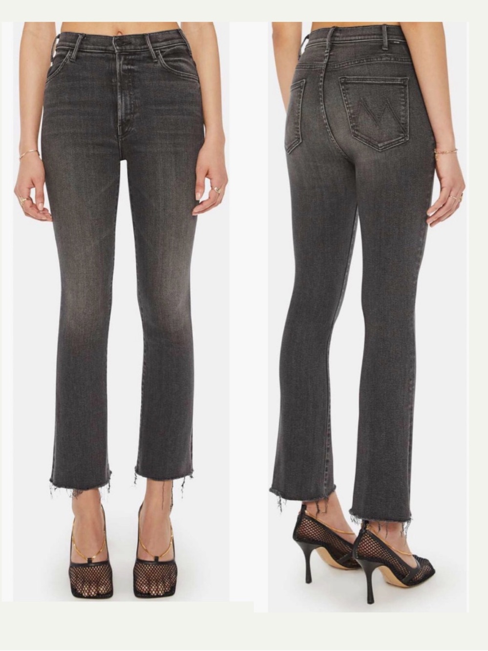 MOTHER The Hustler High Waist Fray Hem Ankle 30